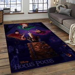Hocus Pocus Supernatural Comedy Film Movie Carpet Area Rug Home Decor Halloween Gift Best Present For Friends HPS23