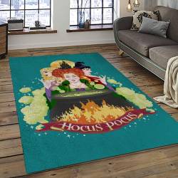 Hocus Pocus Supernatural Comedy Film Movie Carpet Area Rug Home Decor Halloween Gift Best Present For Friends HPS27