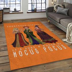 Hocus Pocus Supernatural Comedy Film Movie Carpet Area Rug Home Decor Halloween Gift Best Present For Friends HPS28