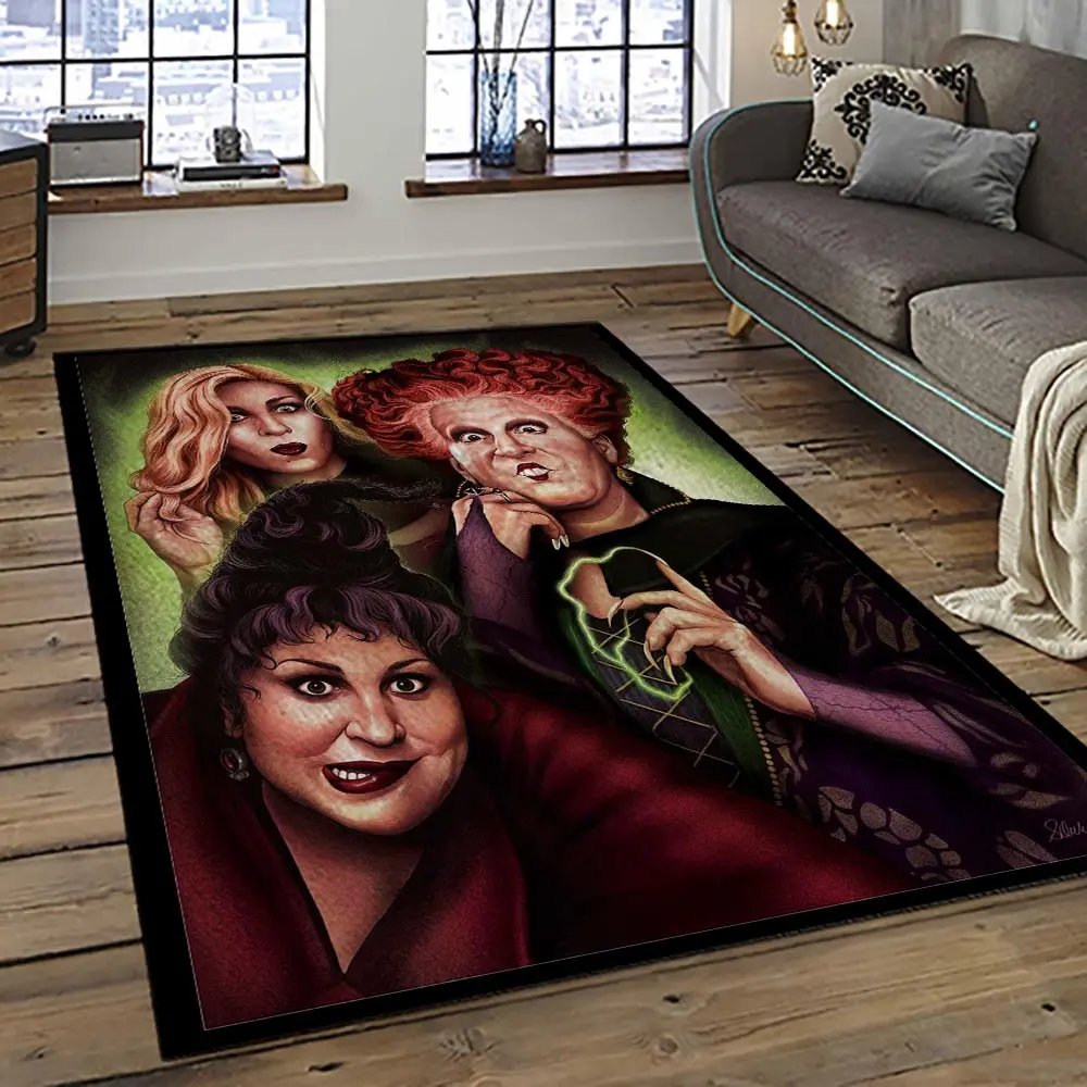 Hocus Pocus Supernatural Comedy Film Movie Carpet Area Rug Home Decor Halloween Gift Best Present For Friends HPS33
