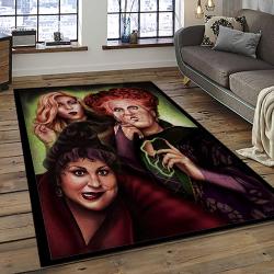 Hocus Pocus Supernatural Comedy Film Movie Carpet Area Rug Home Decor Halloween Gift Best Present For Friends HPS33