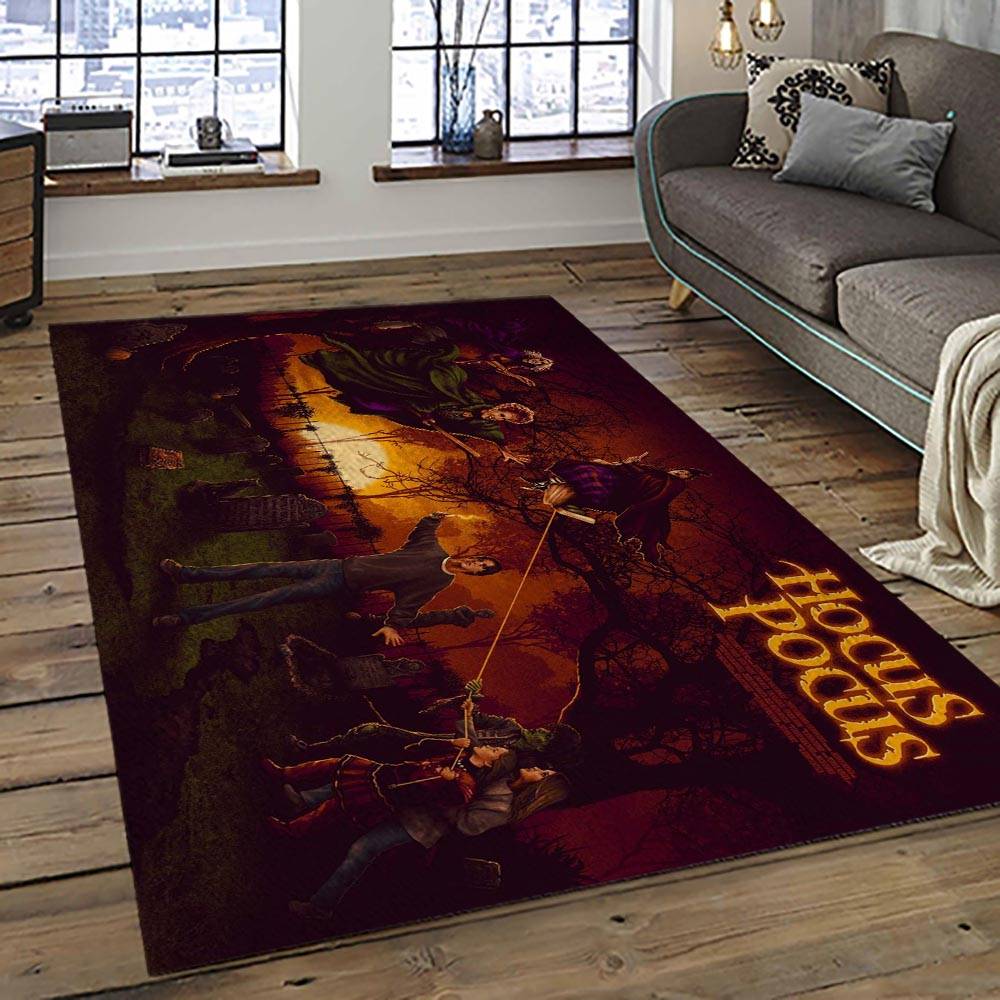 Hocus Pocus Supernatural Comedy Film Movie Carpet Area Rug Home Decor Halloween Gift Best Present For Friends HPS38