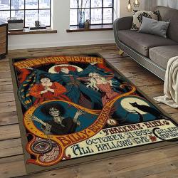 Hocus Pocus Supernatural Comedy Film Movie Carpet Area Rug Home Decor Halloween Gift Best Present For Friends HPS44