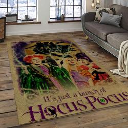 Hocus Pocus Supernatural Comedy Film Movie Carpet Area Rug Home Decor Halloween Gift Best Present For Friends HPS46
