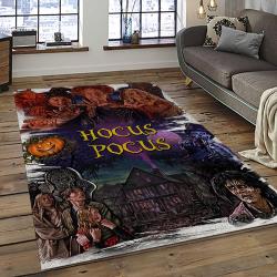 Hocus Pocus Supernatural Comedy Film Movie Carpet Area Rug Home Decor Halloween Gift Best Present For Friends HPS47