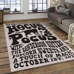Hocus Pocus Supernatural Comedy Film Movie Carpet Area Rug Home Decor Halloween Gift Best Present For Friends HPS9