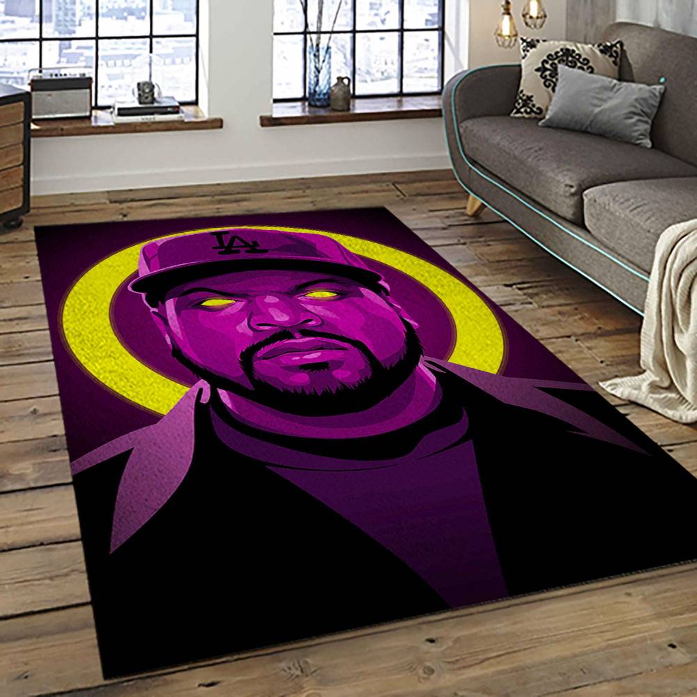 Ice Cube Rapper Hiphop Music Retangle Carpet Area Rug Home Decor Best Gift For Fan And Friends IC12