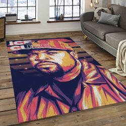 Ice Cube Rapper Hiphop Music Retangle Carpet Area Rug Home Decor Best Gift For Fan And Friends IC13