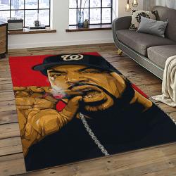 Ice Cube Rapper Hiphop Music Retangle Carpet Area Rug Home Decor Best Gift For Fan And Friends IC14
