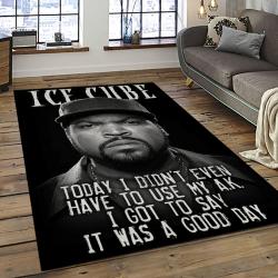 Ice Cube Rapper Hiphop Music Retangle Carpet Area Rug Home Decor Best Gift For Fan And Friends IC6