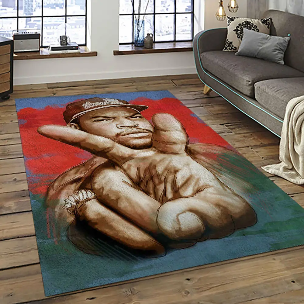 Ice Cube Rapper Hiphop Music Retangle Carpet Area Rug Home Decor Best Gift For Fan And Friends IC7