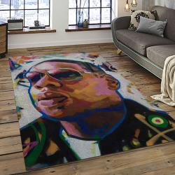 Jay-Z Rapper Hiphop Music Retangle Carpet Area Rug Home Decor Best Gift For Fan And Friends JZ16