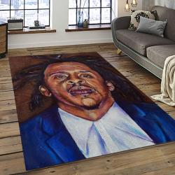 Jay-Z Rapper Hiphop Music Retangle Carpet Area Rug Home Decor Best Gift For Fan And Friends JZ17