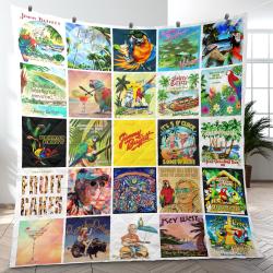 Jimmy Buffett Tropical Rock Singer Musician Quilt Blanket Fleece Blanket Amazing Gift For Fans Room Decor JB11