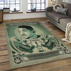 Kendrick Lamar Rapper Hiphop Music Retangle Carpet Area Rug Home Decor Best Gift For Fan And Friends KL2