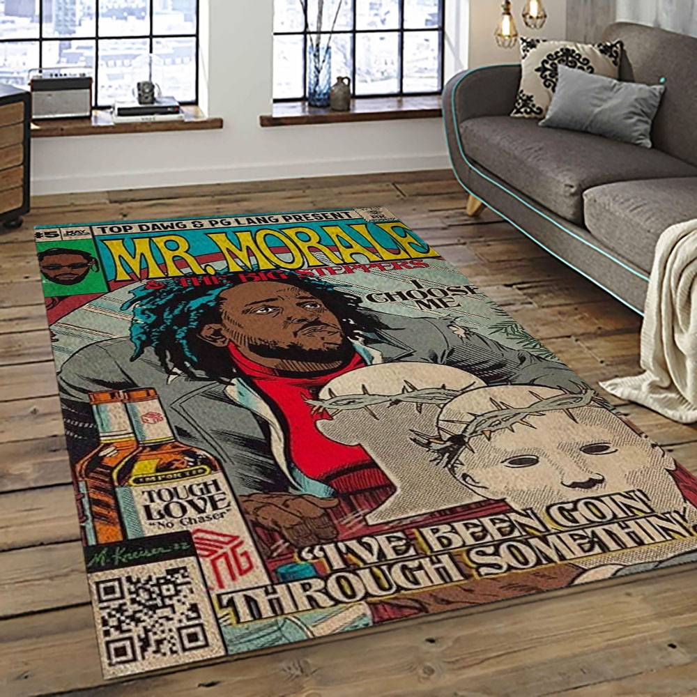 Kendrick Lamar Rapper Hiphop Music Retangle Carpet Area Rug Home Decor Best Gift For Fan And Friends KL9