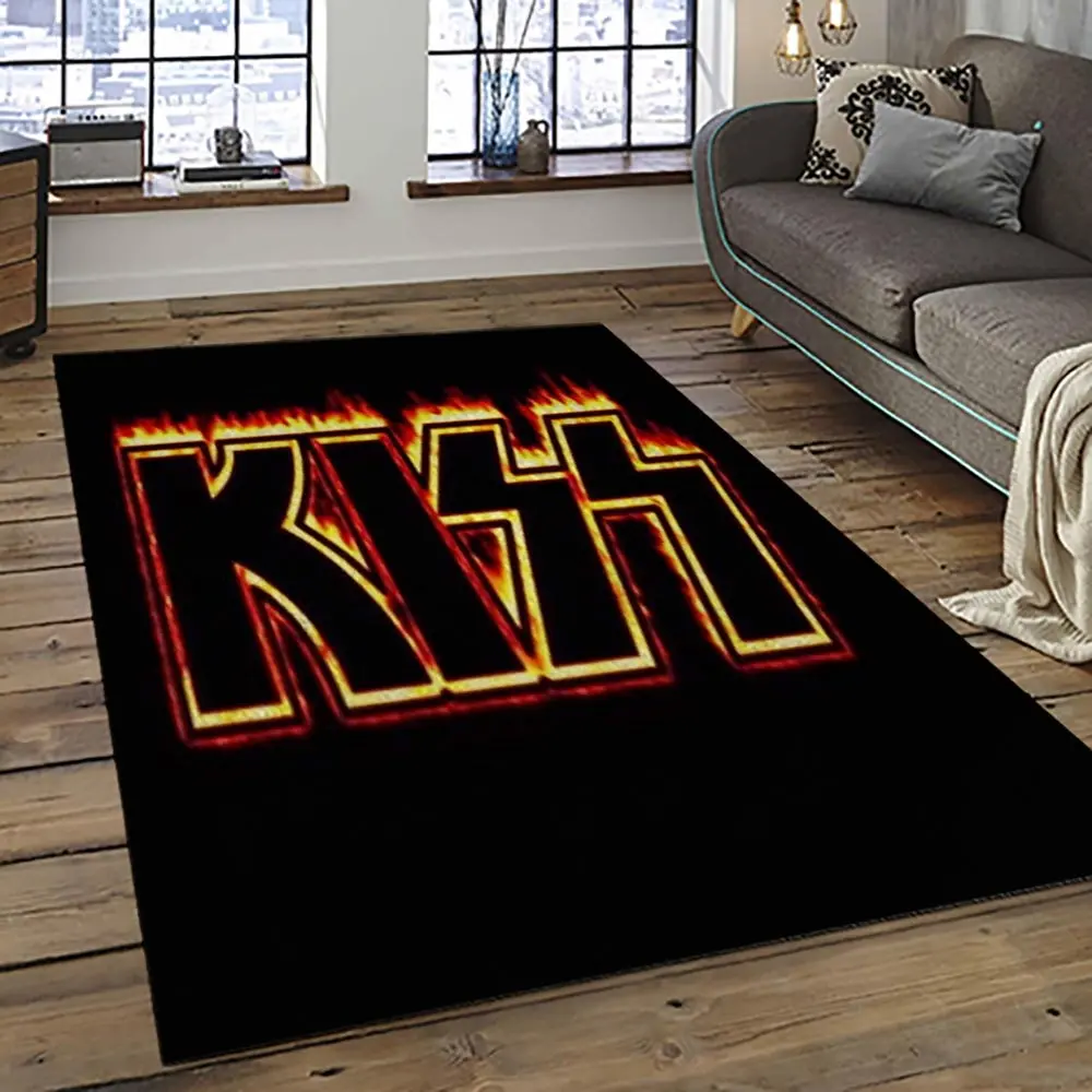 KISS Rock Band Music Retangle Carpet Area Rug Home Decor Best Gift For Fan And Friends AS1