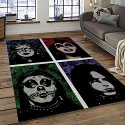 KISS Rock Band Music Retangle Carpet Area Rug Home Decor Best Gift For Fan And Friends AS17