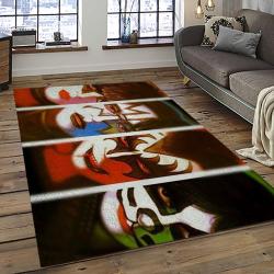 KISS Rock Band Music Retangle Carpet Area Rug Home Decor Best Gift For Fan And Friends AS18