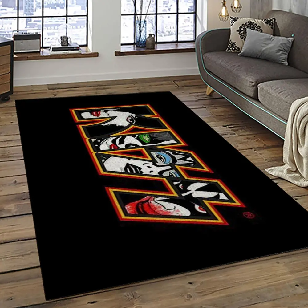KISS Rock Band Music Retangle Carpet Area Rug Home Decor Best Gift For Fan And Friends AS20