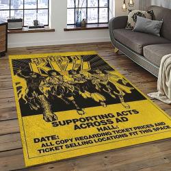 KISS Rock Band Music Retangle Carpet Area Rug Home Decor Best Gift For Fan And Friends AS3