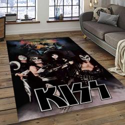 KISS Rock Band Music Retangle Carpet Area Rug Home Decor Best Gift For Fan And Friends AS37