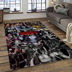 KISS Rock Band Music Retangle Carpet Area Rug Home Decor Best Gift For Fan And Friends AS38