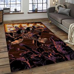 KISS Rock Band Music Retangle Carpet Area Rug Home Decor Best Gift For Fan And Friends AS40