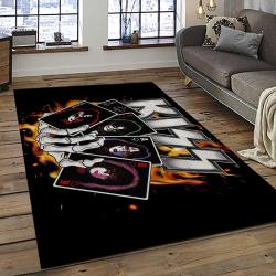KISS Rock Band Music Retangle Carpet Area Rug Home Decor Best Gift For Fan And Friends AS56
