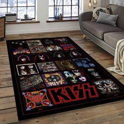 KISS Rock Band Music Retangle Carpet Area Rug Home Decor Best Gift For Fan And Friends AS58