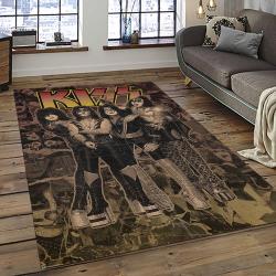 KISS Rock Band Music Retangle Carpet Area Rug Home Decor Best Gift For Fan And Friends AS60