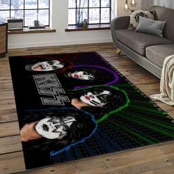 KISS Rock Band Music Retangle Carpet Area Rug Home Decor Best Gift For Fan And Friends AS61