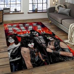 KISS Rock Band Music Retangle Carpet Area Rug Home Decor Best Gift For Fan And Friends AS62