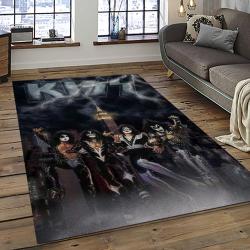 KISS Rock Band Music Retangle Carpet Area Rug Home Decor Best Gift For Fan And Friends AS69