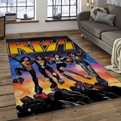 KISS Rock Band Music Retangle Carpet Area Rug Home Decor Best Gift For Fan And Friends AS75