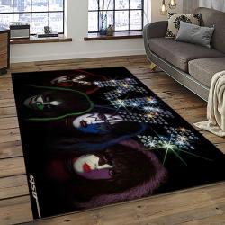 KISS Rock Band Music Retangle Carpet Area Rug Home Decor Best Gift For Fan And Friends AS77