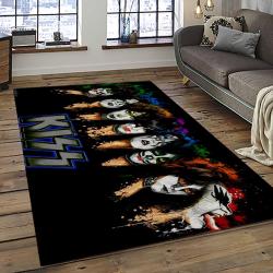 KISS Rock Band Music Retangle Carpet Area Rug Home Decor Best Gift For Fan And Friends AS81
