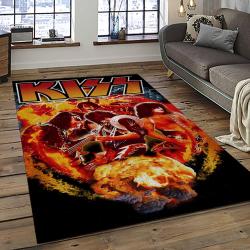 KISS Rock Band Music Retangle Carpet Area Rug Home Decor Best Gift For Fan And Friends AS85