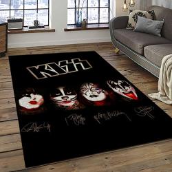 KISS Rock Band Music Retangle Carpet Area Rug Home Decor Best Gift For Fan And Friends AS90
