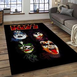KISS Rock Band Music Retangle Carpet Area Rug Home Decor Best Gift For Fan And Friends AS92