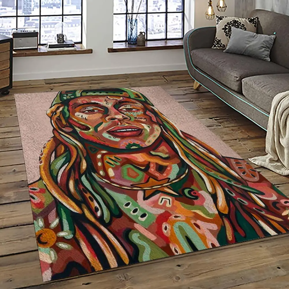 Lil Wayne Rapper Hiphop Music Rap Carpet Area Rug Home Decor Gift For Fans Gift For Friends LIL16