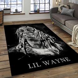 Lil Wayne Rapper Hiphop Music Rap Carpet Area Rug Home Decor Gift For Fans Gift For Friends LIL28