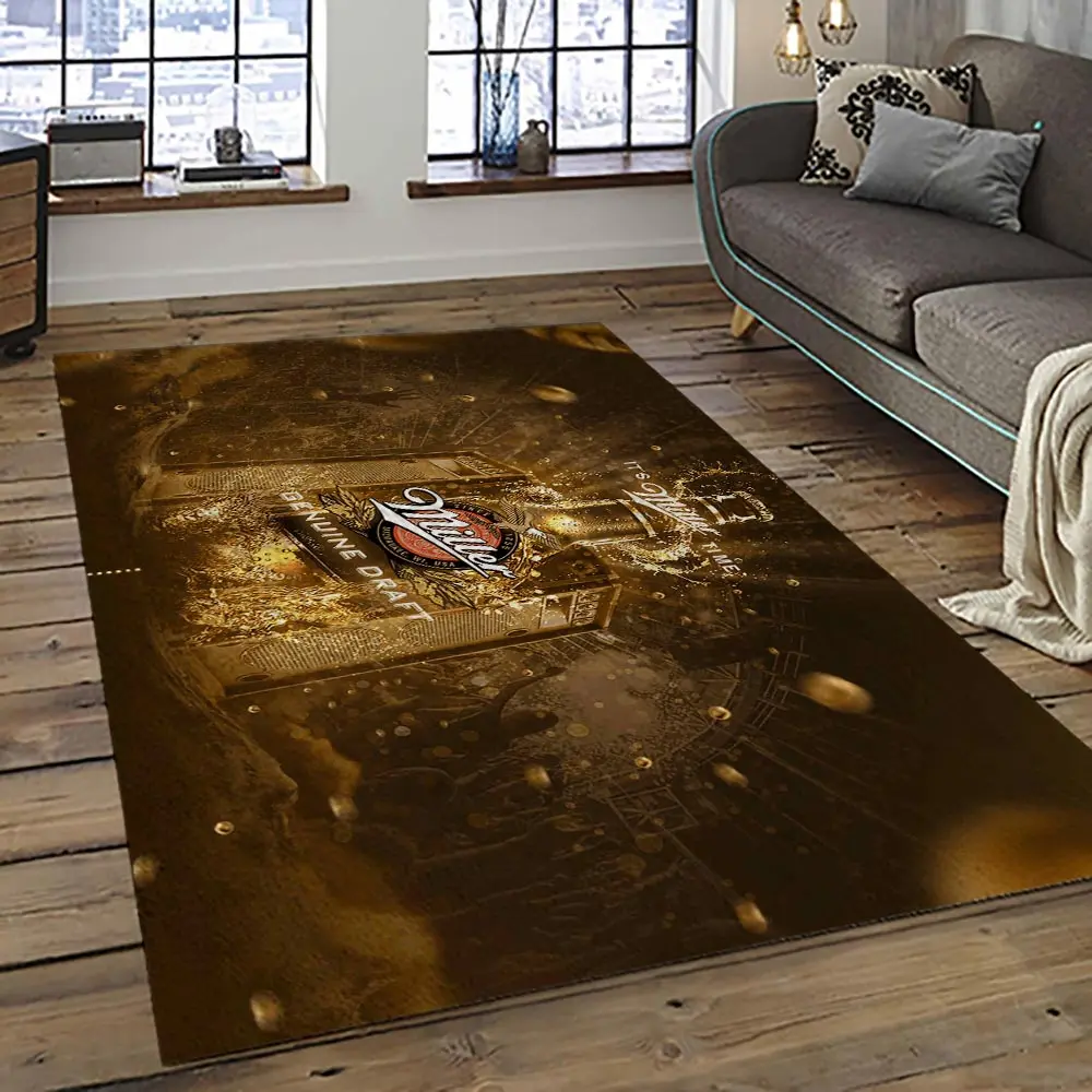Miller Lite American Style Beer Retangle Carpet Area Rug Home Decor Gift Best Present For Friends ML18