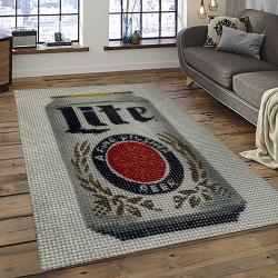 Miller Lite American Style Beer Retangle Carpet Area Rug Home Decor Gift Best Present For Friends ML23