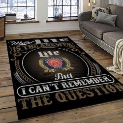 Miller Lite American Style Beer Retangle Carpet Area Rug Home Decor Gift Best Present For Friends ML27