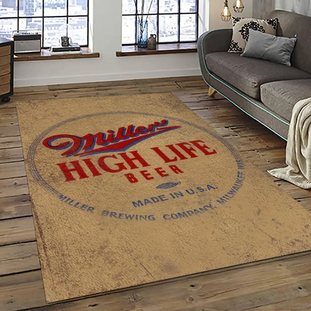 Miller Lite American Style Beer Retangle Carpet Area Rug Home Decor Gift Best Present For Friends ML32