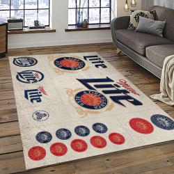 Miller Lite American Style Beer Retangle Carpet Area Rug Home Decor Gift Best Present For Friends ML37