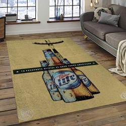 Miller Lite American Style Beer Retangle Carpet Area Rug Home Decor Gift Best Present For Friends ML4