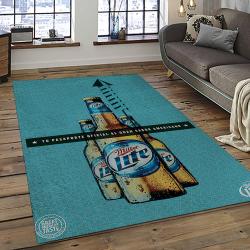 Miller Lite American Style Beer Retangle Carpet Area Rug Home Decor Gift Best Present For Friends ML5