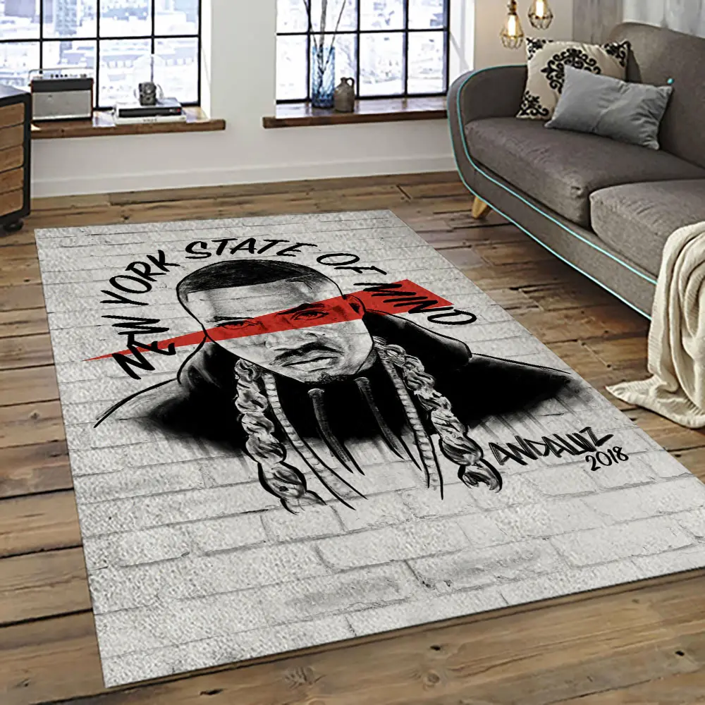 Nasir Rapper Hiphop Music Retangle Carpet Area Rug Home Decor Best Gift For Fan And Friends NA4